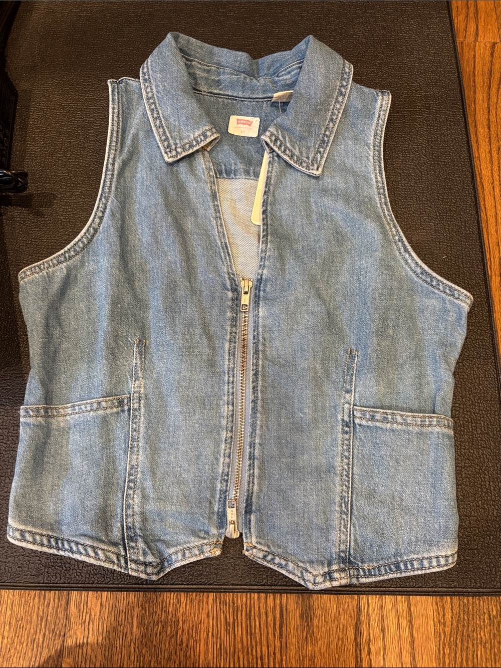 Levi's Light Blue Denim Vest - XS